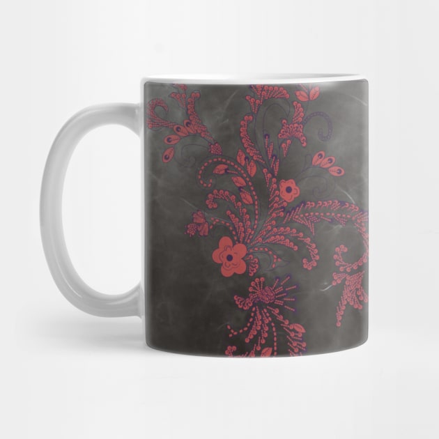 Red black flower design by InspirationalDesign